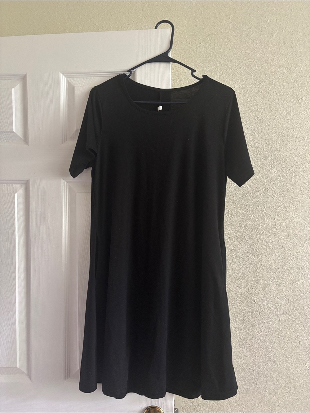 Classic Black Short-Sleeve Women’s Dress